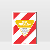 Customized Hazard Signs,Wet Chemical Fire Extinguisher Sign